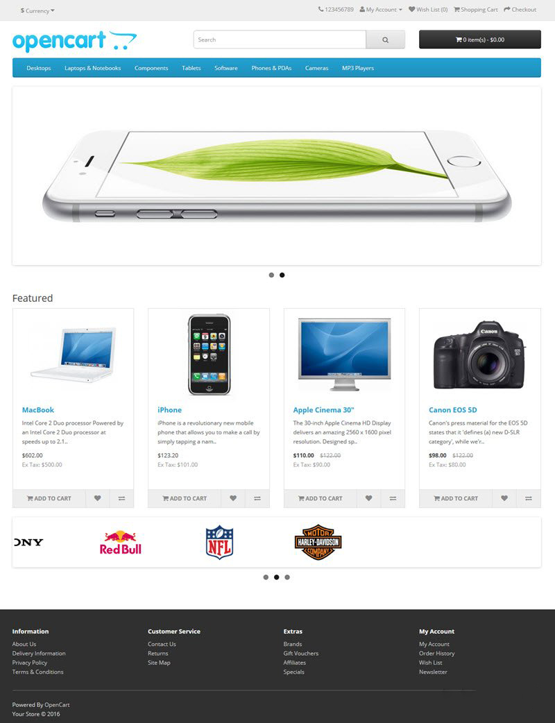 OpenCart 2.2.0.0 Rus - скрипт интернет магазина