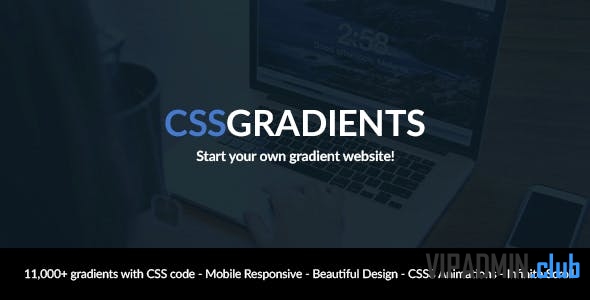 CSSGradients v1.0 - скрипт для создания сайта градиентов
