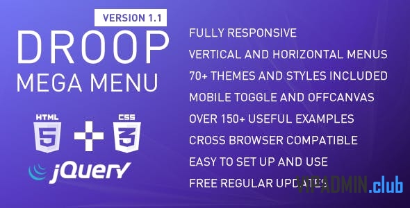 Droop Mega Menu v1.1 - скрипт для создания меню