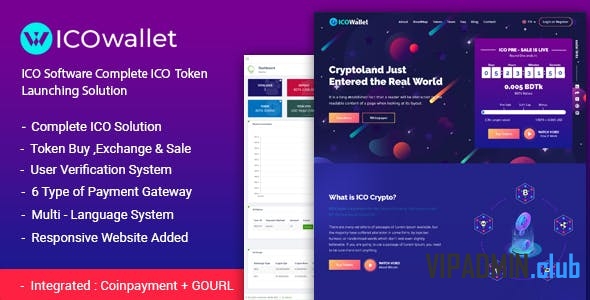 ICOWallet v1.2 - скрипт ICO для запуска токенов