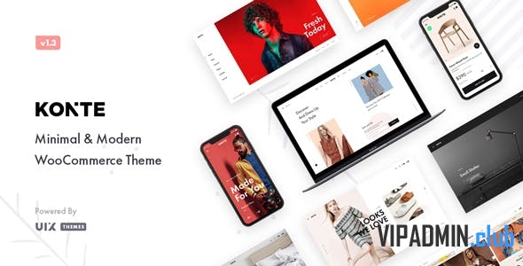 Konte v1.4.1 - современная WooCommerce тема WordPress