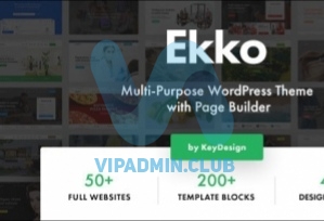 Ekko v1.8 - многоцелевая тема WordPress с конструктором страниц