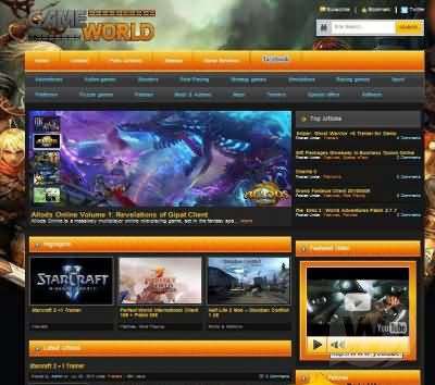 Шаблон Game World для DLE 9.8