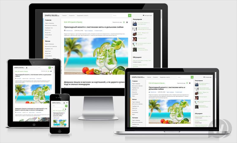 Simple Blog - шаблон для DLE 12