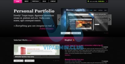 DarkPortfolio - Бесплатный html шаблон