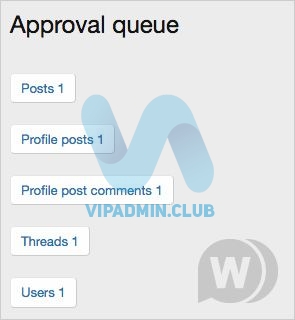 Approval queue menu 1.1 - меню "ожидает модерации" для XenForo 2