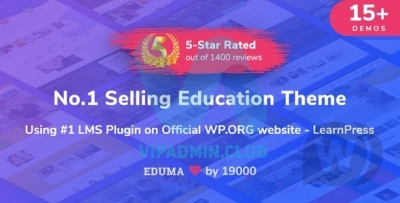 Eduma v4.3.1 - шаблон на тему образования WordPress