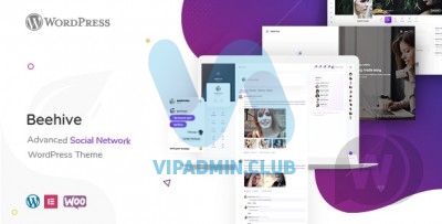 Beehive 1.2.9 - шаблон социальной сети WordPress