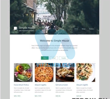 SIMPLE HOUSE — АДАПТИВНЫЙ КУЛИНАРНЫЙ HTML ШАБЛОН