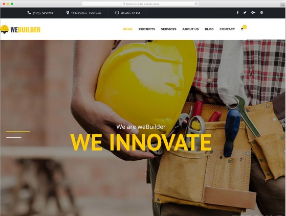 HTML ШАБЛОН ДЛЯ СТРОИТЕЛЬНОГО САЙТА — WEBUILDER