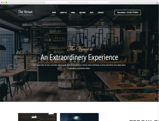 HTML ШАБЛОН ДЛЯ САЙТА РЕСТОРАНА — THEVENUE