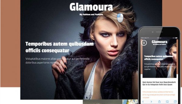 HTML ШАБЛОН ДЛЯ САЙТА ОДЕЖДЫ — GLAMOURA