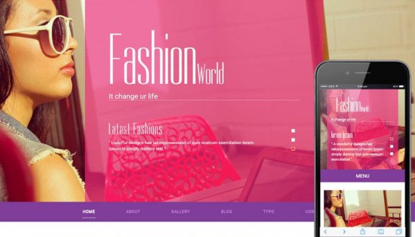 HTML ШАБЛОН ДЛЯ САЙТА МОДЫ — FASHION WORLD