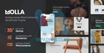 Molla v1.2.4 | многоцелевая тема WooCommerce