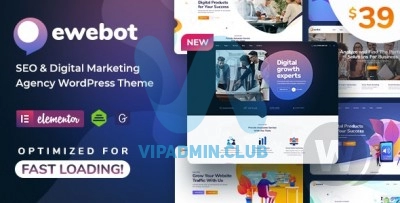 Ewebot v2.2.9 - тема для цифрового агентства WordPress
