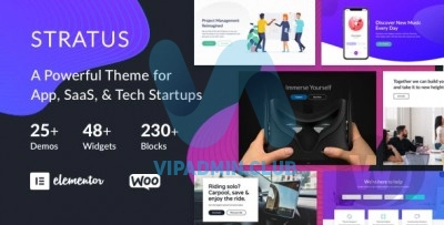 Stratus v4.0 - тема для запуска приложений, SaaS и программного обеспечения