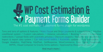WP Cost Estimation & Payment Forms Builder v9.726 - калькулятор цен WordPress