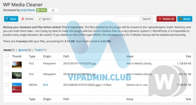Media Cleaner Pro v6.1.4 - удаление неиспользуемых файлов из WordPress