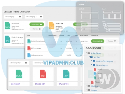 WP File Download v4.9.7 - плагин для менеджера файлов WordPress