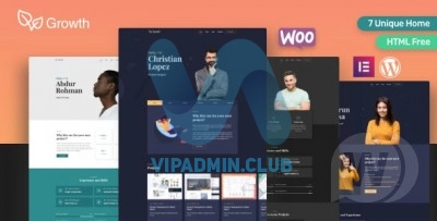 Growth v1.7.0 - тема WordPress личного портфолио