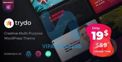 Trydo v1.1.0 - тема WordPress для креативного агентства и портфолио