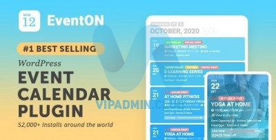 EventOn v3.1 (+addons) – календарь событий WordPress