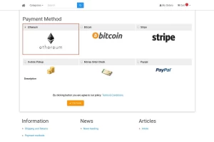 BlockChain CMS - интернет-магазин