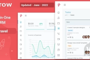 Grow CRM v1.09 - CRM для управления проектами с выставлением счетов-фактур, оценивает лиды и задачи