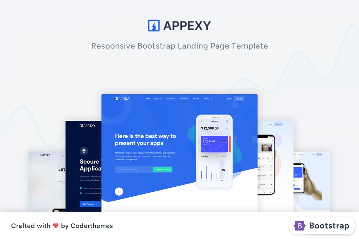 Шаблон целевой страницы Bootstrap - Appexy