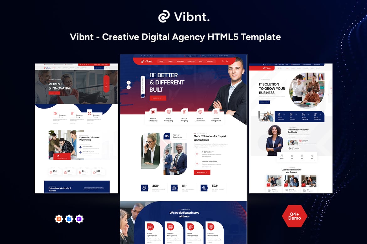 Vint - Шаблон HTML5 для креативного цифрового агентства