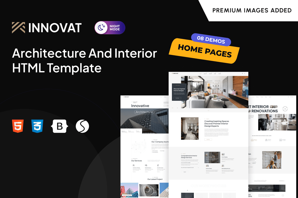 Innovat - HTML-шаблон для архитектуры и интерьера