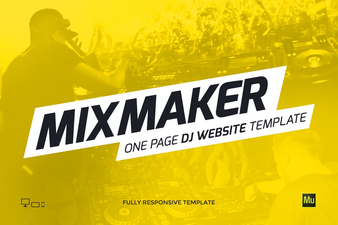 MixMaker - Шаблон сайта диджея/продюсера