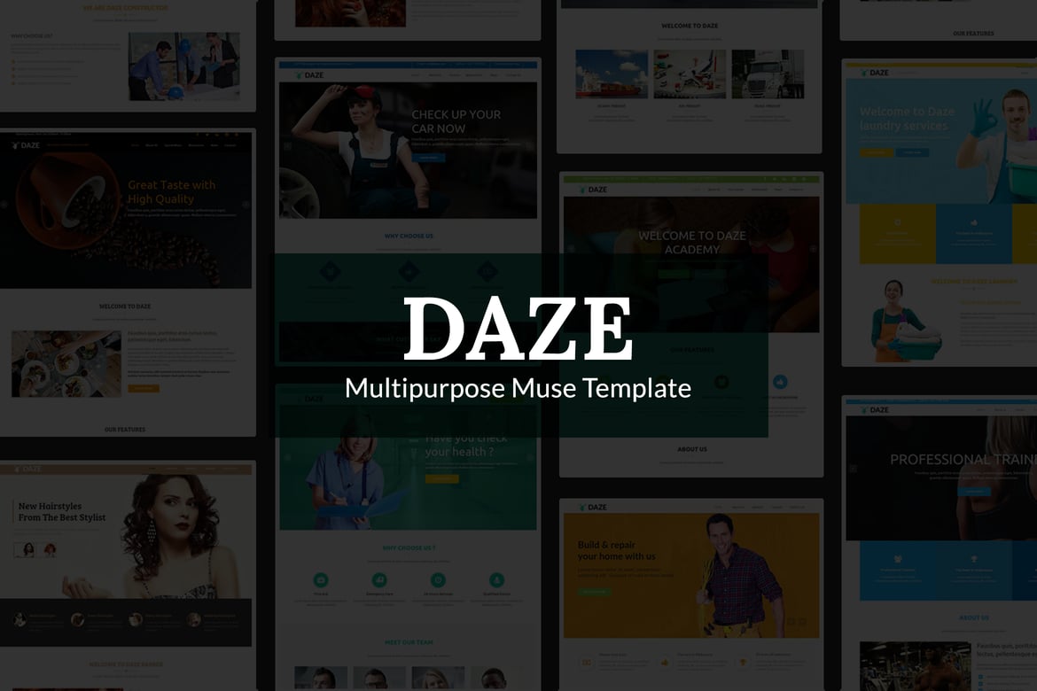 DAZE - Шаблон идеальной бизнес-музы