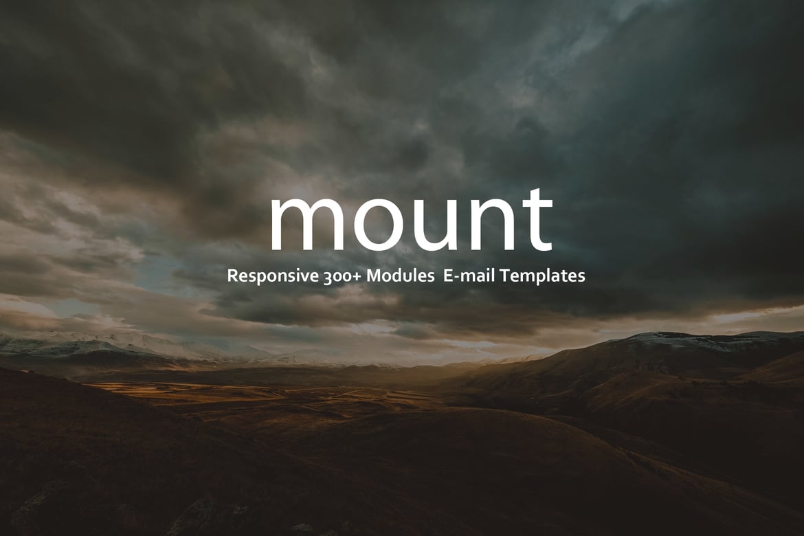 Шаблон электронной почты Mount - более 300 модулей