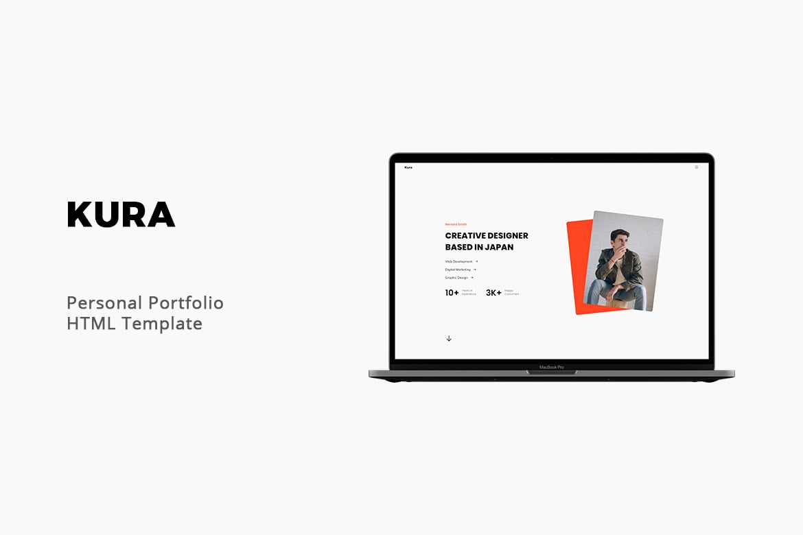 Kura - Шаблон личного портфолио