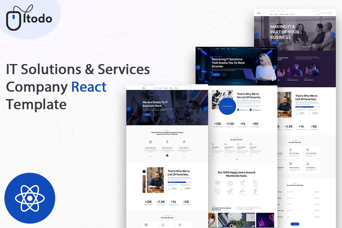 Itodo - компания React, предоставляющая ИТ-решения и услуги