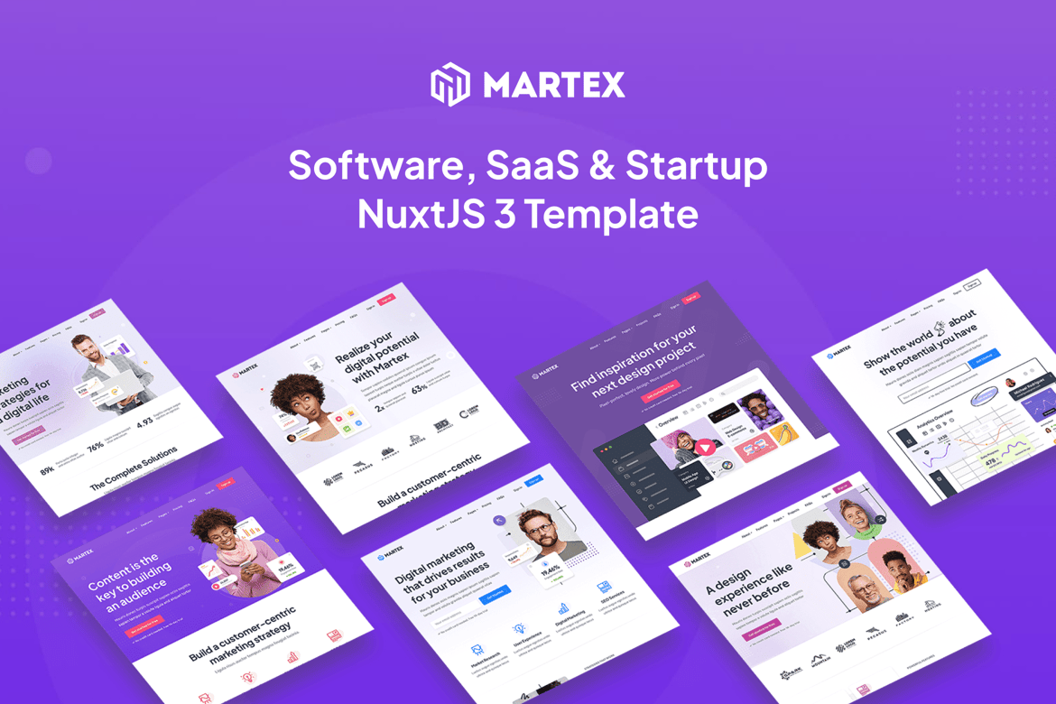Martex - программное обеспечение, SaaS и стартапы NuxtJS 3