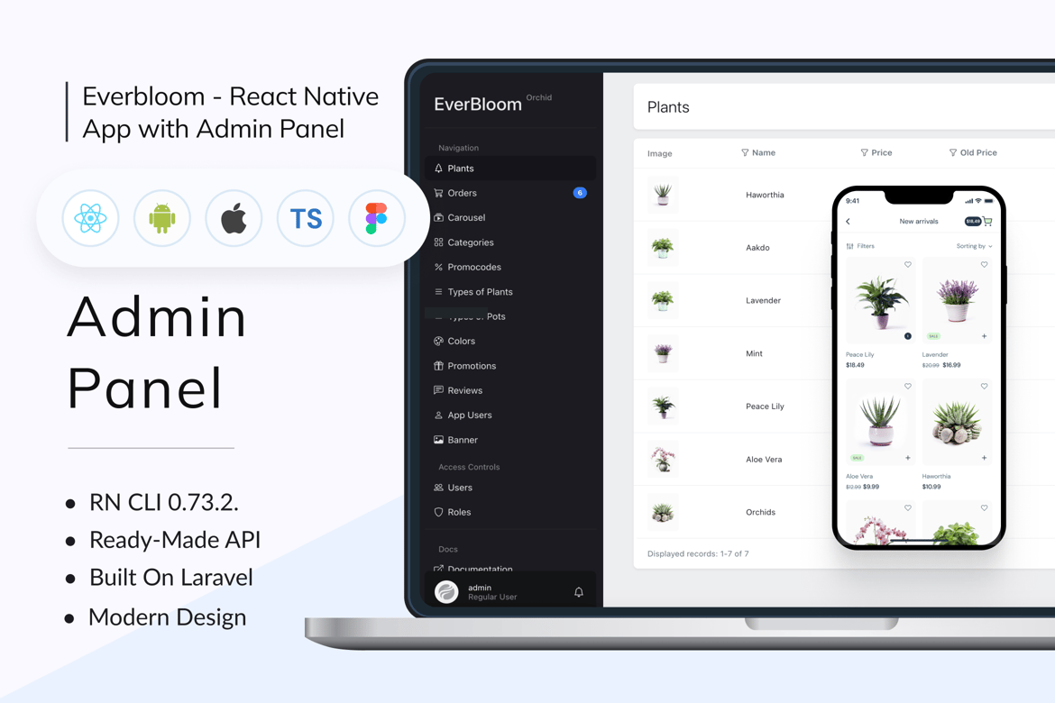 Everbloom - Приложение для интернет-магазина растений с бэкендом