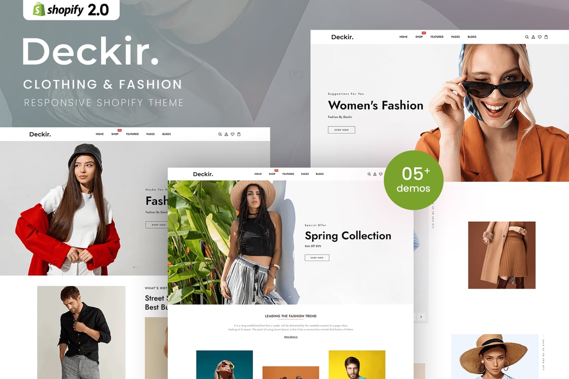 Декор - тема Shopify 2.0 для одежды и моды