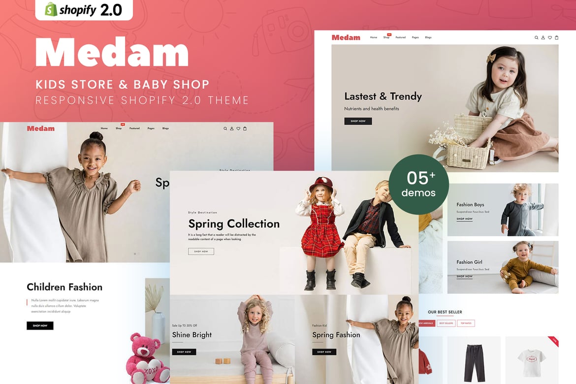 Medam - Тема Shopify 2.0 для детского магазина и детского магазина