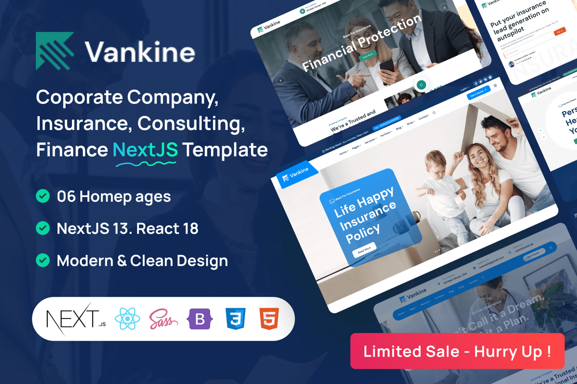 Vankine - Страховой и консалтинговый бизнес NextJS
