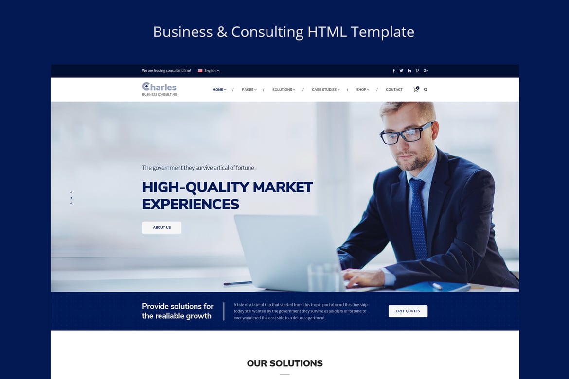 HTML-шаблон Charles - Бизнес-консалтинг