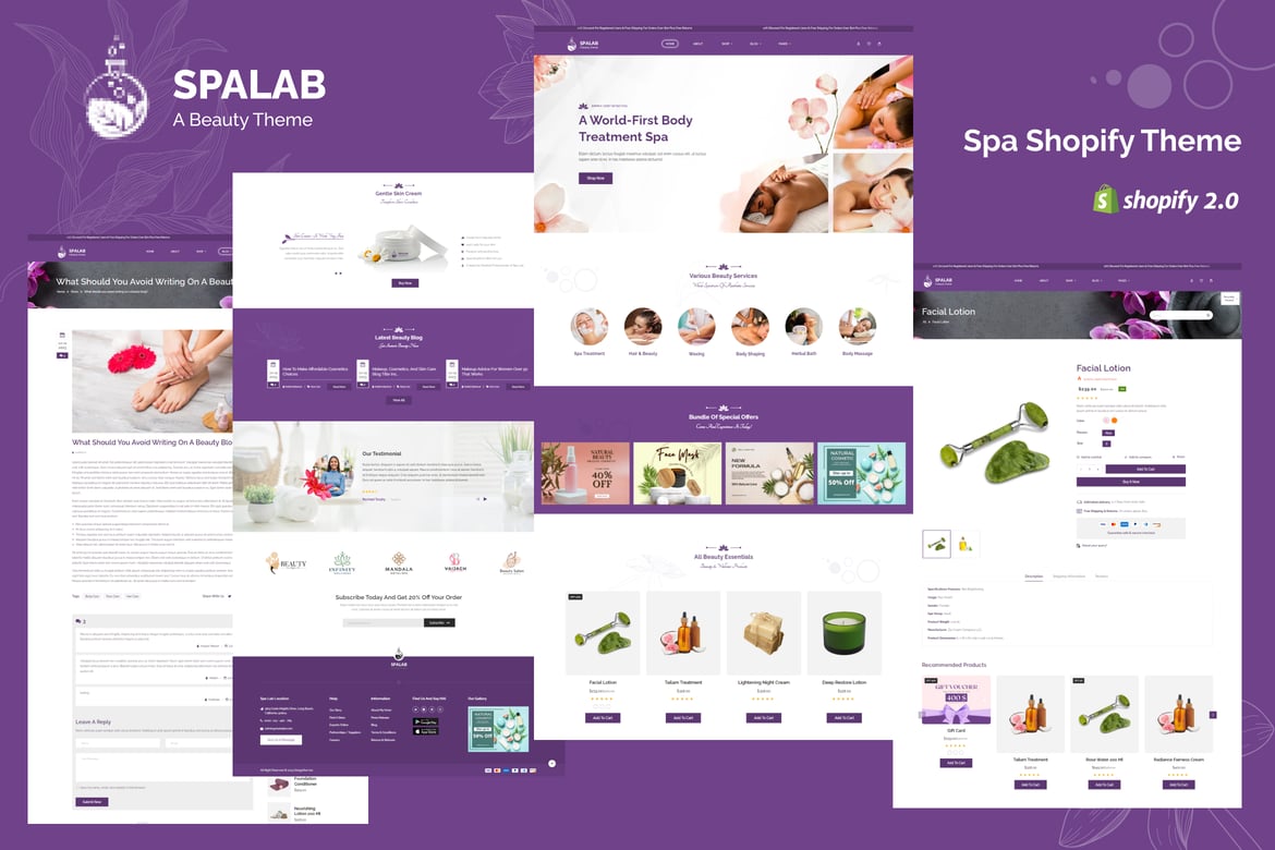 Spa Lab - Магазин косметики для спа и красоты ShopifyTheme