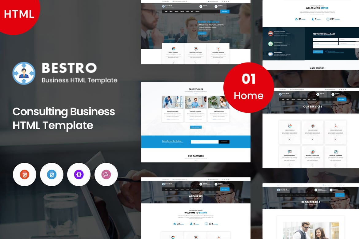 Bestro - Шаблон консалтингового бизнеса