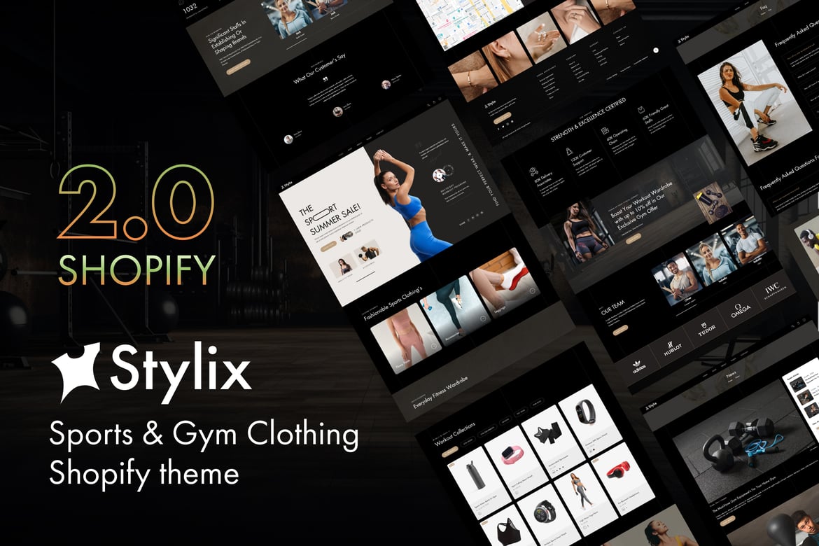 Stylix - тема Shopify для спортивной и спортивной одежды