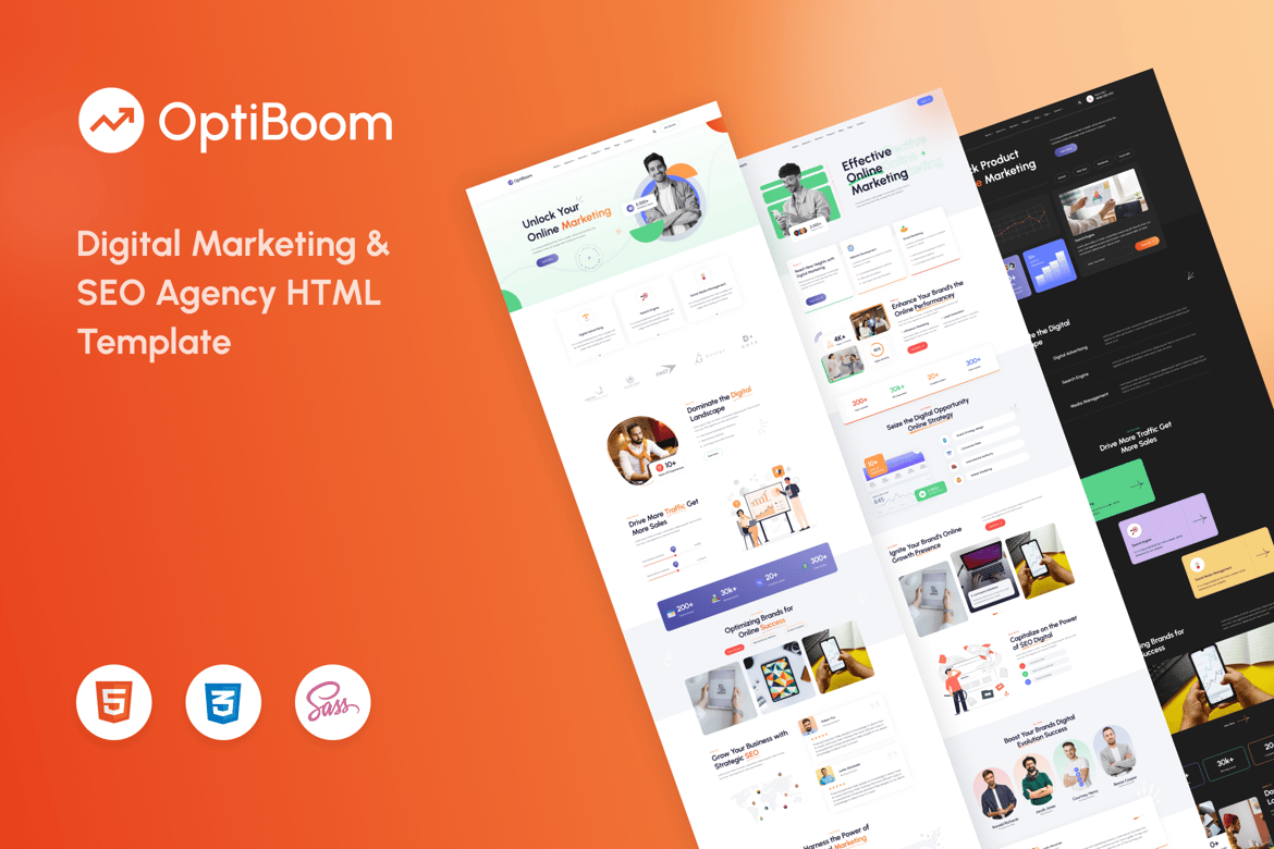 OptiBoom - Агентство цифрового маркетинга и SEO HTML5