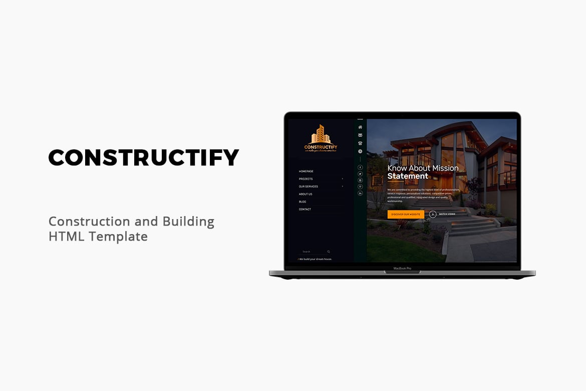 Constructify - Шаблон для промышленности и строительства