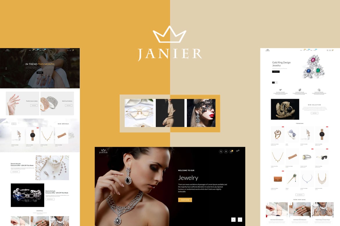 Janier - Ювелирные изделия и аксессуары Адаптивный Shopify