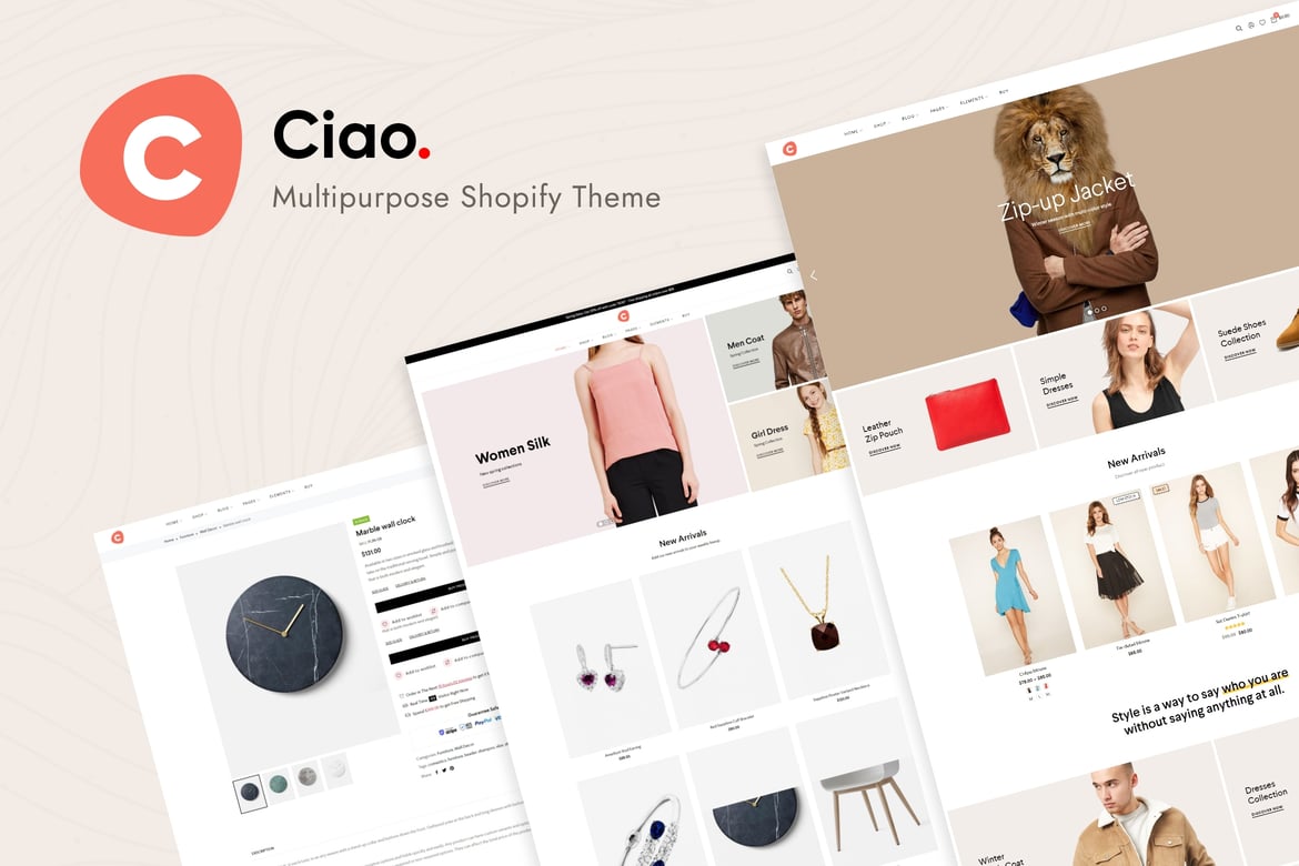 Привет - многоцелевая тема Shopify