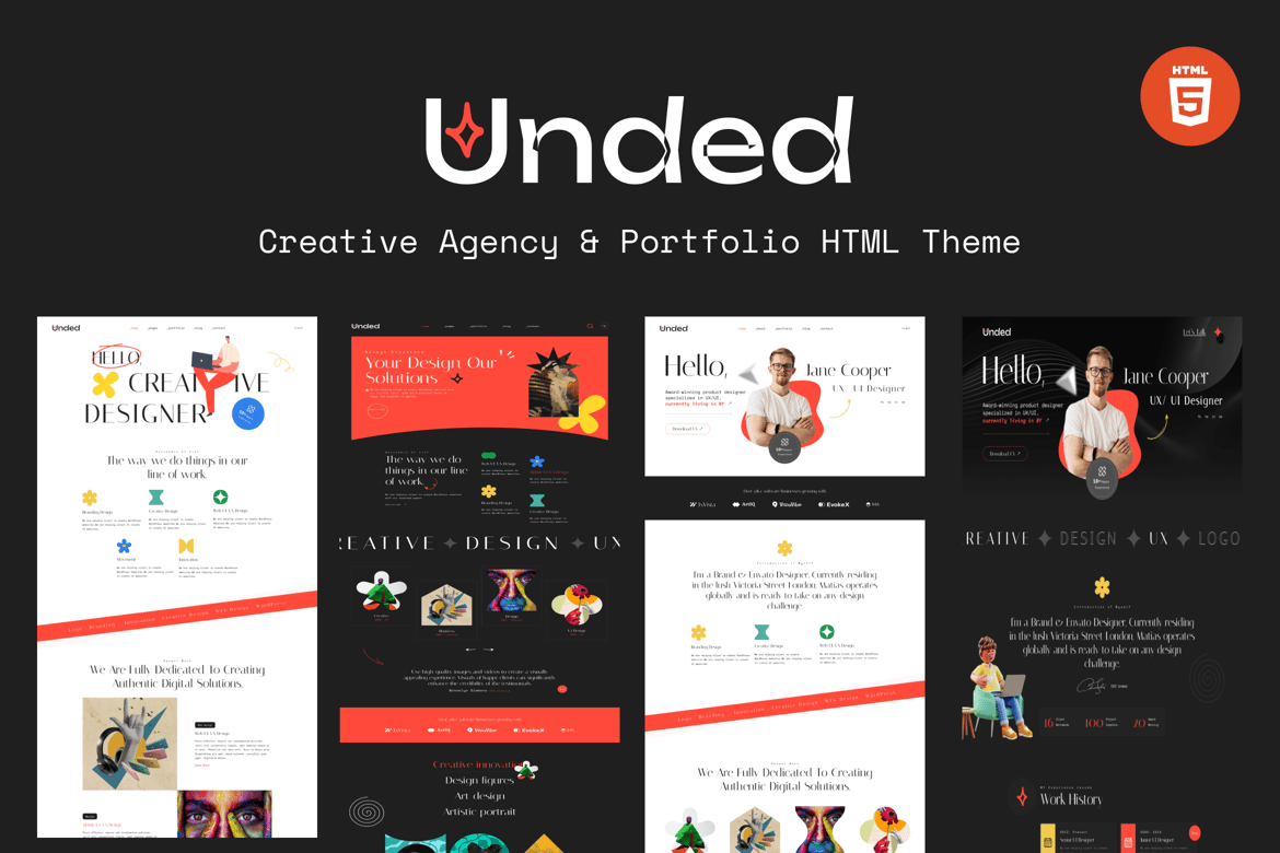 Unded - HTML-шаблон креативного агентства и портфолио